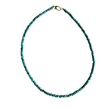 Dainty Candy Gemstone Necklace: Aqua Jade