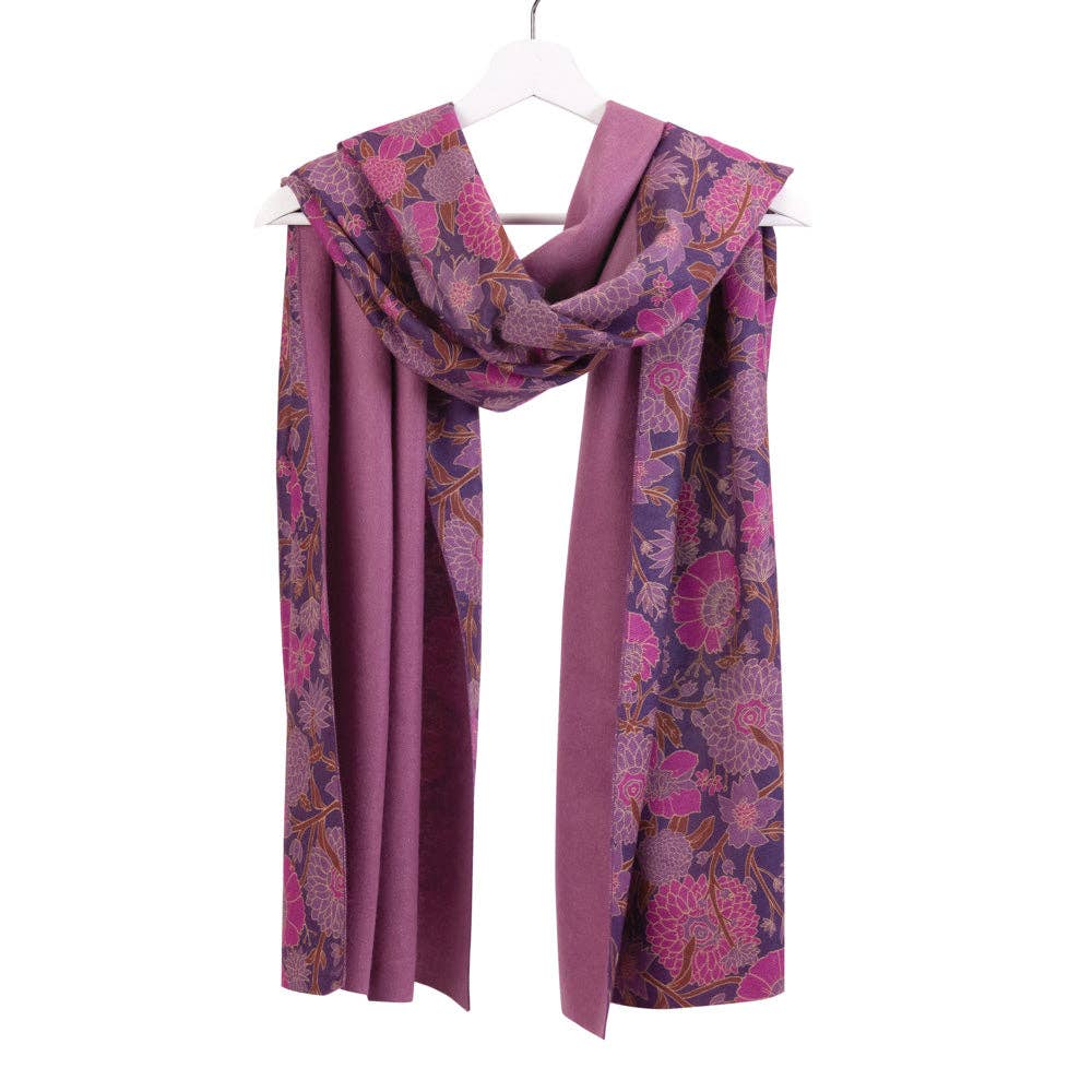 CAPRI PLUM Reversible Wrap Scarf