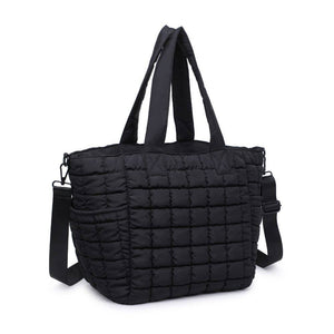 Dreamer - Quilted Puffer Nylon Tote: OIive