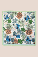 Multi Flower Pattern Square Bandana Scarf: CO