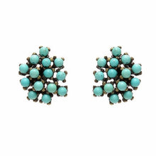 Beaded Cluster Earring: Black Diamond