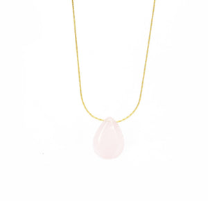 Love Stone ~ Rose Quartz: 18K Gold