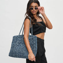 Reflection - Hand Woven Knot Tote: Denim