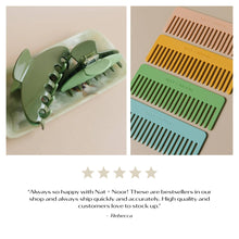 Yarrow | Alligator Hair Clip | Lilac + Mustard | Hair Pin