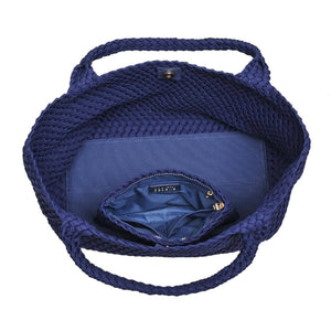 Sky's The Limit - Large Laced Up Eco-Edition Tote: Navy