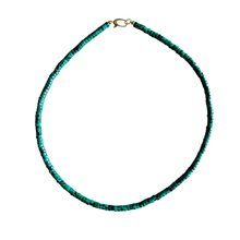 The Sullivan Heishi Gemstone Necklace: Orange Jasper