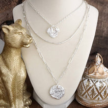 Treasure Trio – 3-in-1 Layered Hammered Coins Necklace: Gold Tone