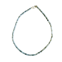 The Sullivan Heishi Gemstone Necklace: Orange Jasper