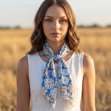 Ceramic Tile Patchwork Square Scarf: PK