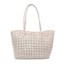 Reflection - Hand Woven Knot Tote: Denim