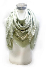 45735-k15 Large square scarf 110 x 110 cm bandana print: Pink