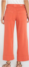 Wide Leg Cargo Crop, red clay