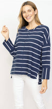French Terry Striped Tunic
