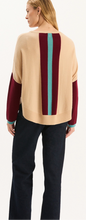 Cashmere Colorblock back Detail Crew