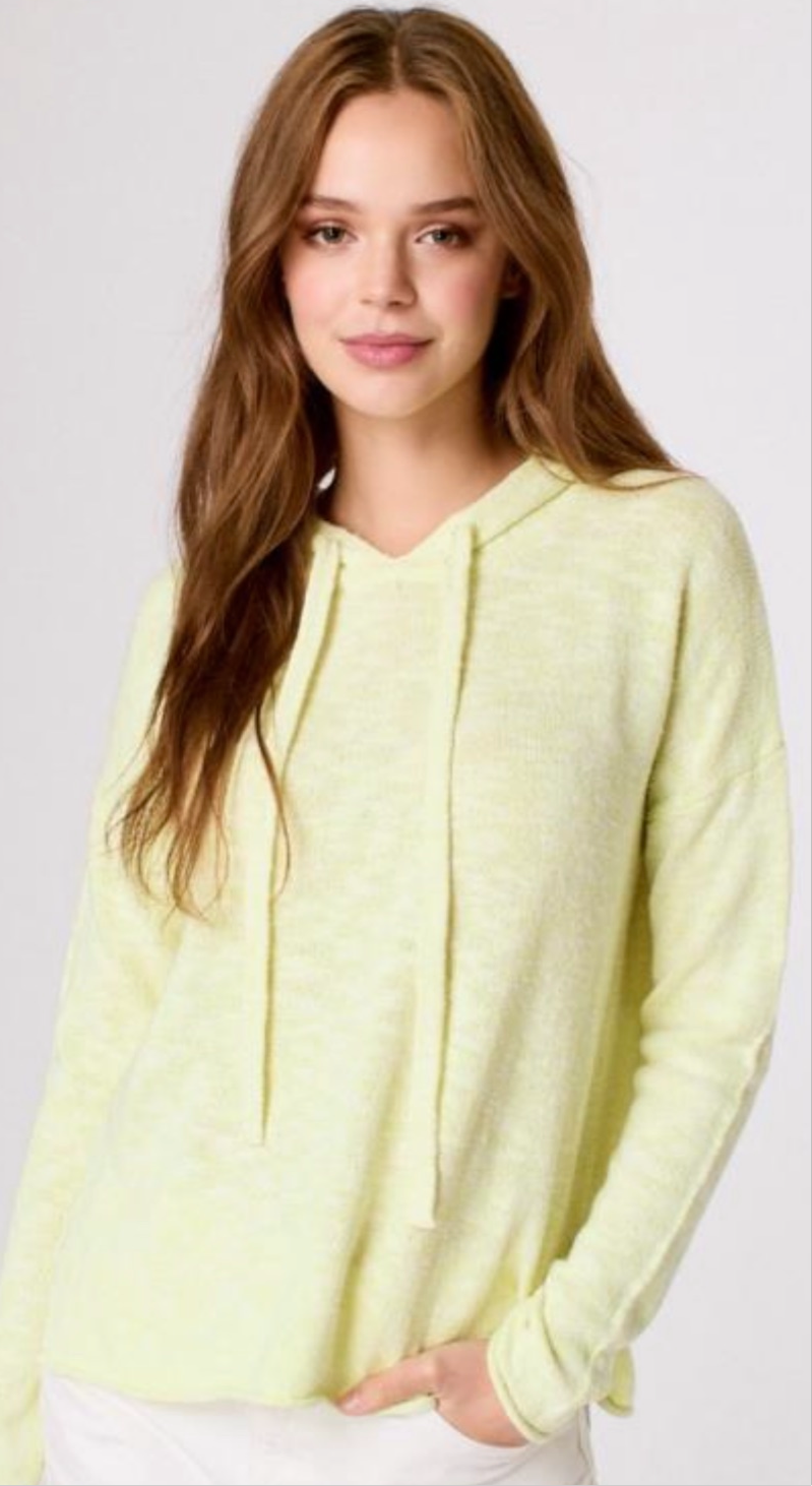 Silk Slub Hoodie, Citrus