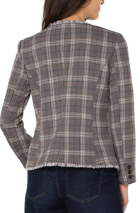 Fitted Fray Blazer