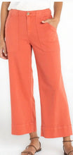 Wide Leg Cargo Crop, red clay
