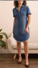 Pop Over Shirt Dress, w/pockets