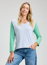 Colorblock Vee Stripe