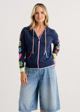 Denim Zip Fun Hoodie