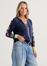 Denim Zip Fun Hoodie