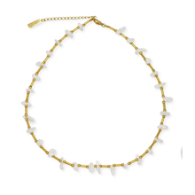 Beaded Rock Candy Necklace: White