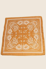 Light Paisley Design Square Bandana Scarf: RD