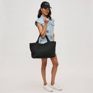 Sky's The Limit - Large Laced Up Eco-Edition Tote: Navy