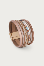 Livio Braided Multi Strand Bracelet: Beige