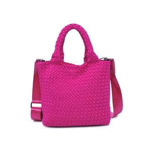 Sky's The Limit - Woven Neoprene Small Crossbody: Black