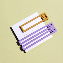Yarrow | Alligator Hair Clip | Lilac + Mustard | Hair Pin