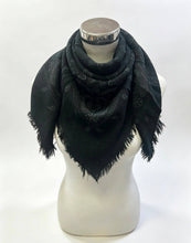 5467354-K24 Wool square scarf with paisley pattern: Brick