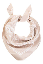 Light Paisley Design Square Bandana Scarf: RD