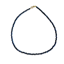 Dainty Candy Gemstone Necklace: Navy