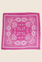 Light Paisley Design Square Bandana Scarf: RD