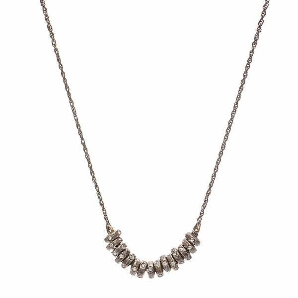 Short Crystal Stacked Necklace