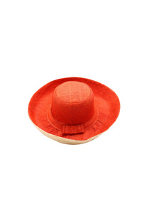 5" & 7" Wide Brim Two Tone Packable Straw Sun Hats: Black Two Tone / 7" Brim