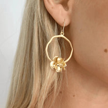Bloom in Gold Hoop Earring