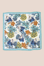 Multi Flower Pattern Square Bandana Scarf: CO