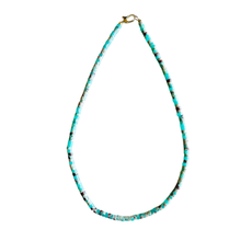 The Sullivan Heishi Gemstone Necklace: Orange Jasper
