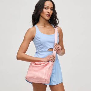 Sky's The Limit - Woven Neoprene Small Crossbody: Black