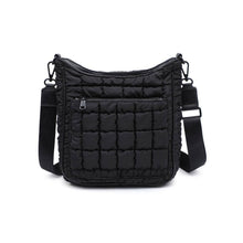 Aura - Quilted Nylon Puffer Crossbody: Black