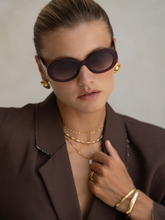 Aria Acetate Womens Oval Sunglasses: Dark Cherry