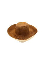 5" & 7" Wide Brim Two Tone Packable Straw Sun Hats: Black Two Tone / 7" Brim