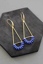 KYLE41 cobalt geometric earrings