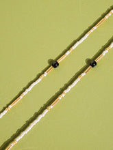 18K Handmade  Bohemian Beaded Stack Necklaces: Odette-Light Blue