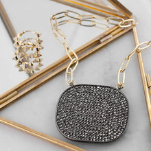 Pave statement necklace: Gold-Hema