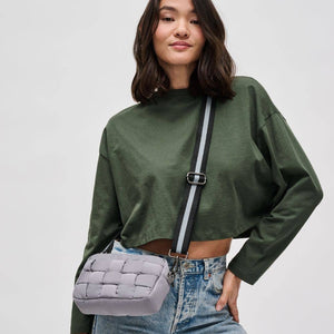 Inspiration - Woven Nylon Crossbody: Emerald