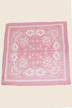 Light Paisley Design Square Bandana Scarf: RD