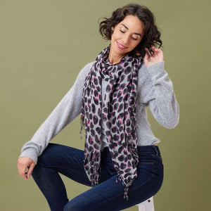 LEOPARD PINK Lux Scarf